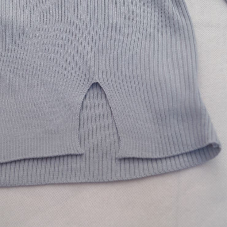 ニットトップス Vネック スリット入り | Miniministore | 詳細画像7 