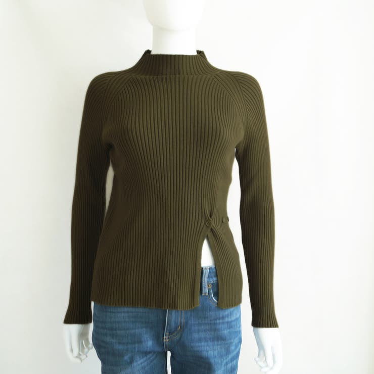ニットトップス スリット入り 春秋冬 | Miniministore | 詳細画像13 