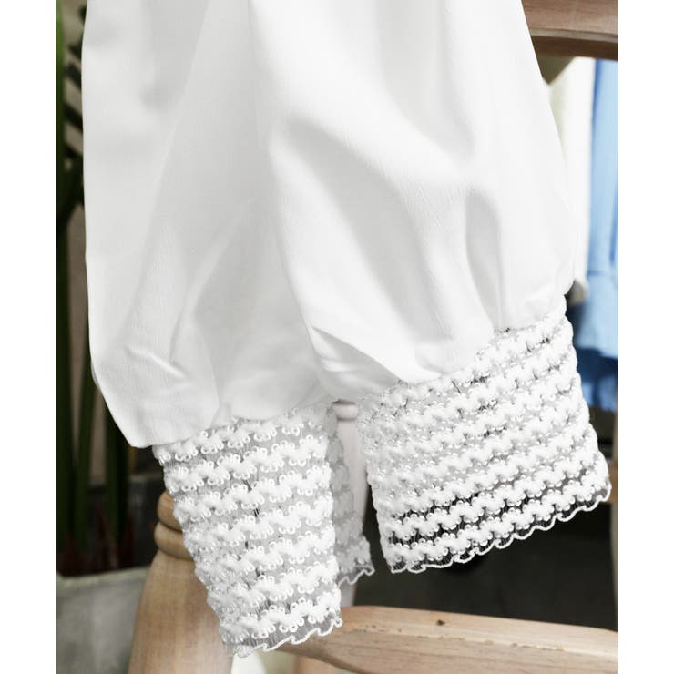 シャツブラウス 異素材 トップス 長袖 | Miniministore | 詳細画像13 