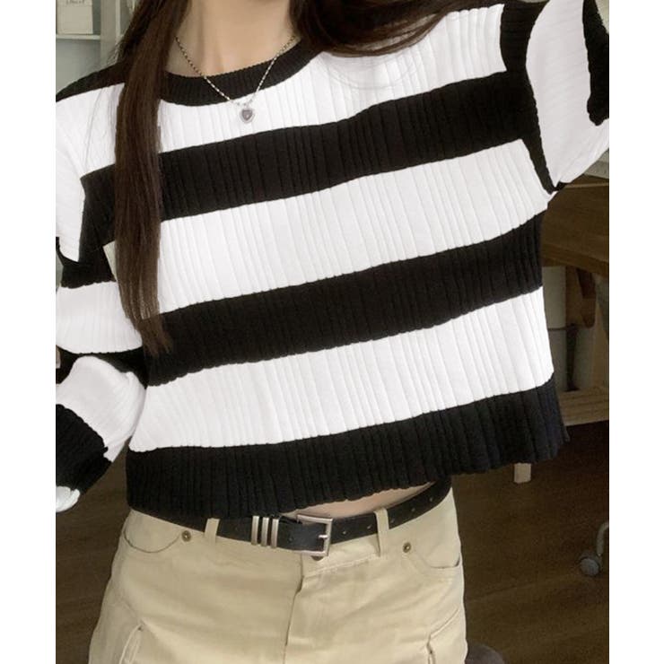 ニットトップス ショート丈 秋冬トップス | Miniministore | 詳細画像2 