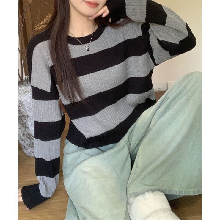 ニットトップス ショート丈 秋冬トップス | Miniministore | 詳細画像5 