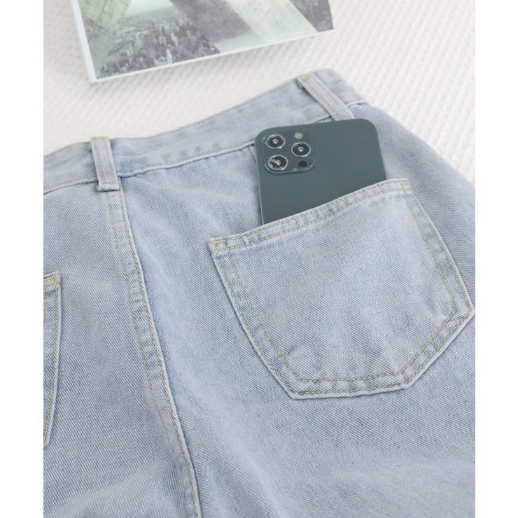 デニムパンツ ウエスト調整可能 ボトムス | Miniministore | 詳細画像15 