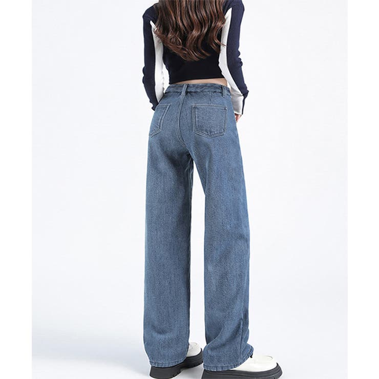 デニムパンツ ウエスト調整可能 ボトムス | Miniministore | 詳細画像4 