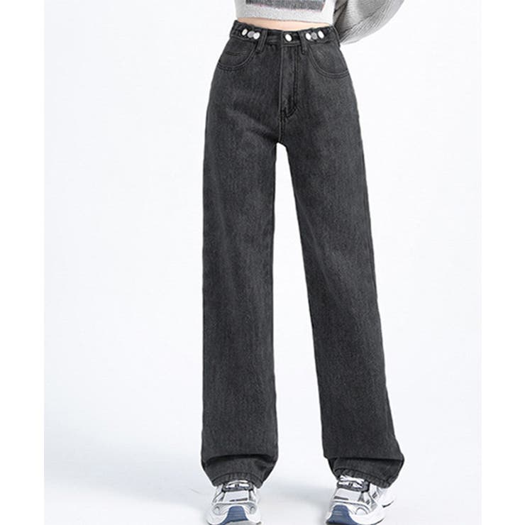 デニムパンツ ウエスト調整可能 ボトムス | Miniministore | 詳細画像5 