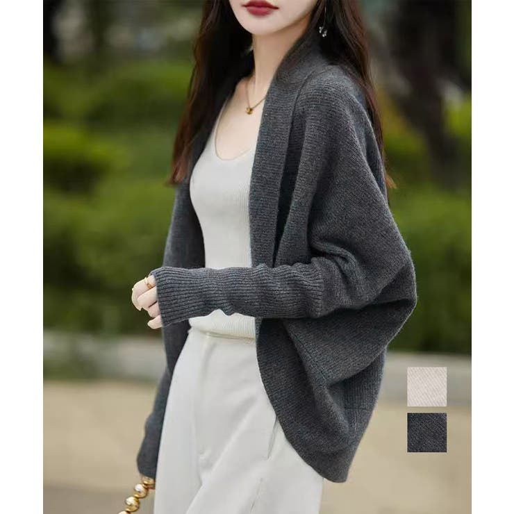 ドルマンニットカーディガン 秋冬アウター | Miniministore | 詳細画像1 