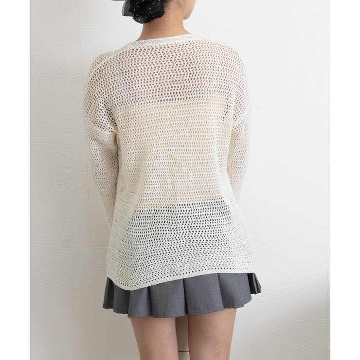 カーディガン メッシュトップス 薄手羽織 | Miniministore | 詳細画像9 