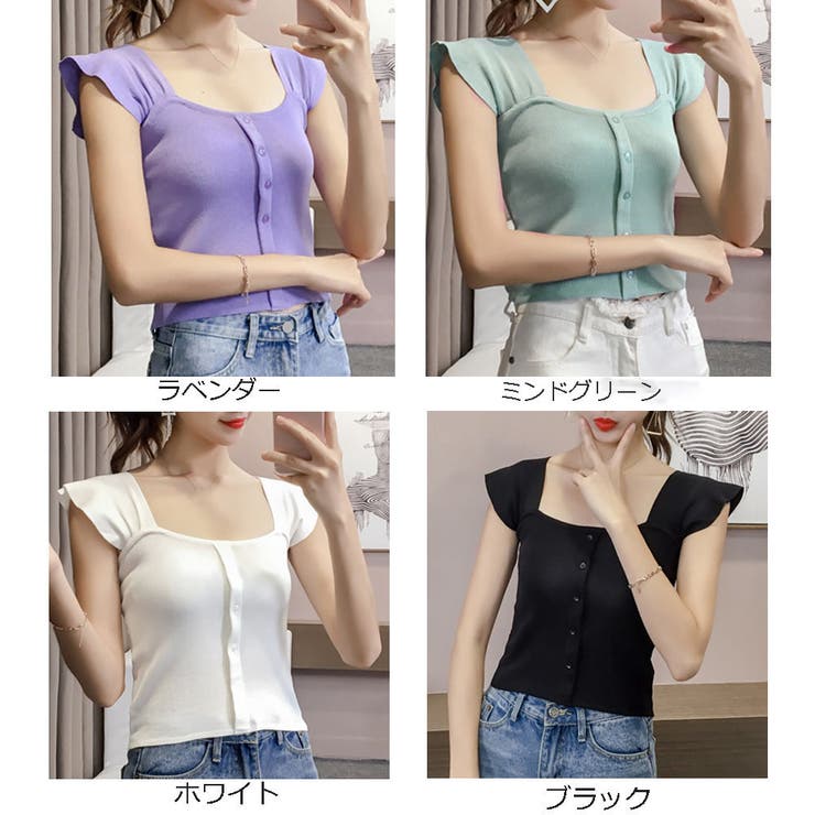 タンクトップ ノースリーブ レディース[品番：II000003946
