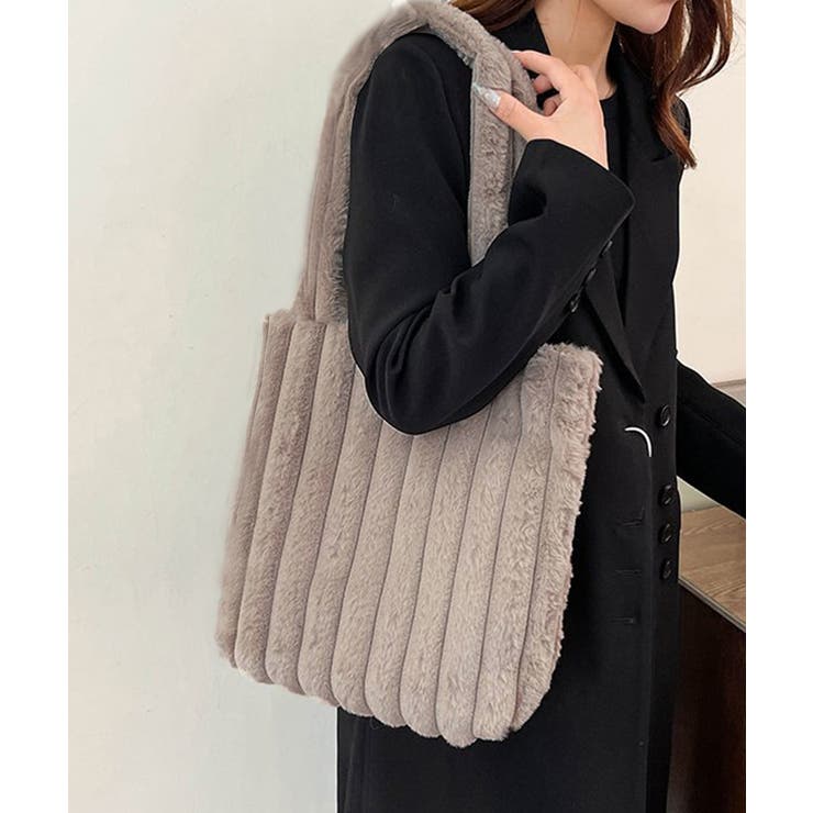 トートバッグ A4サイズ鞄 ファーバッグ | Miniministore | 詳細画像5 