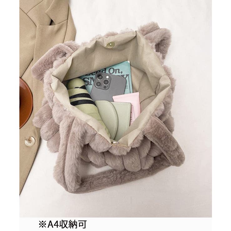 トートバッグ A4サイズ鞄 ファーバッグ | Miniministore | 詳細画像7 