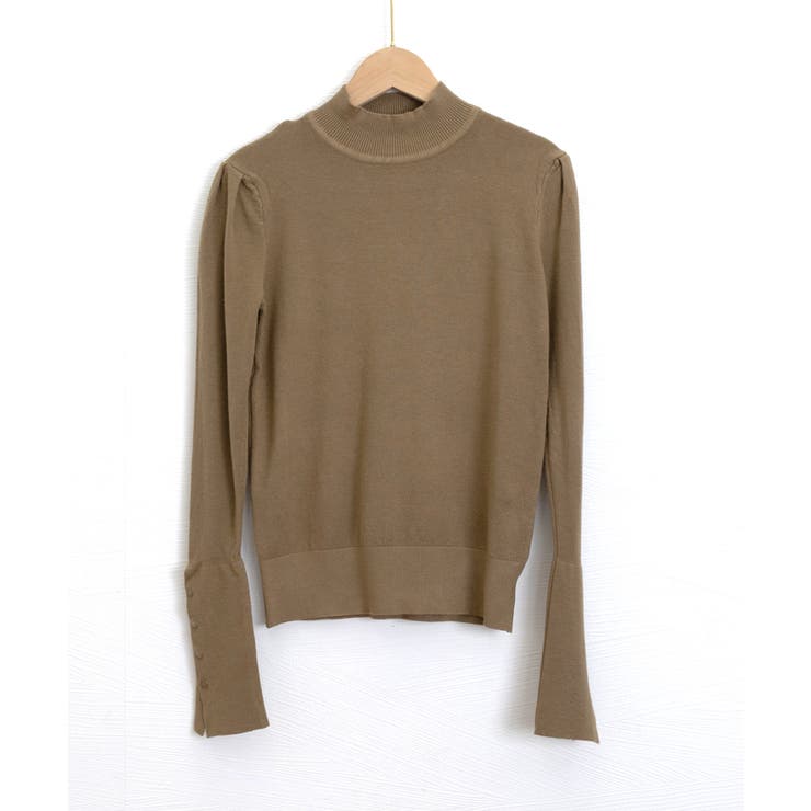 ニットトップス 長袖 ハイネック 重ね着 | Miniministore | 詳細画像10 