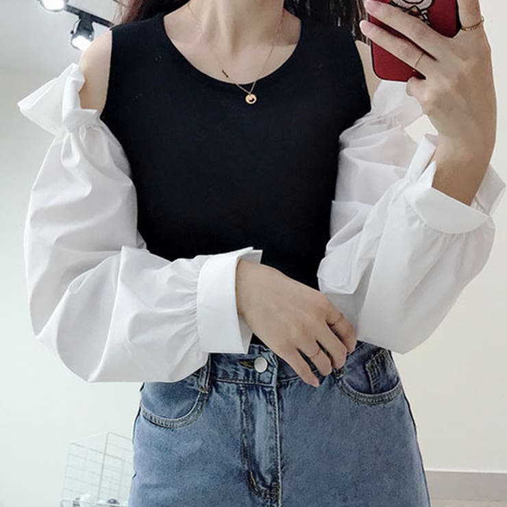 ニット 肩出し フリル 品番 Ii Miniministore ミニミニストア のレディースファッション通販 Shoplist ショップリスト