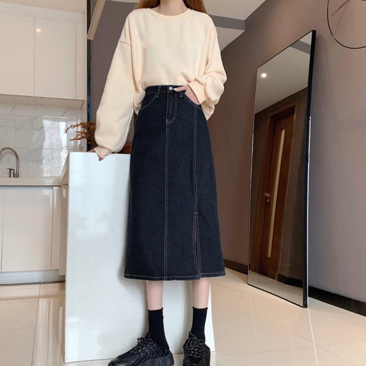 ロングデニムスカート スリット入り 品番 Ii Miniministore ミニミニストア のレディースファッション通販 Shoplist ショップリスト