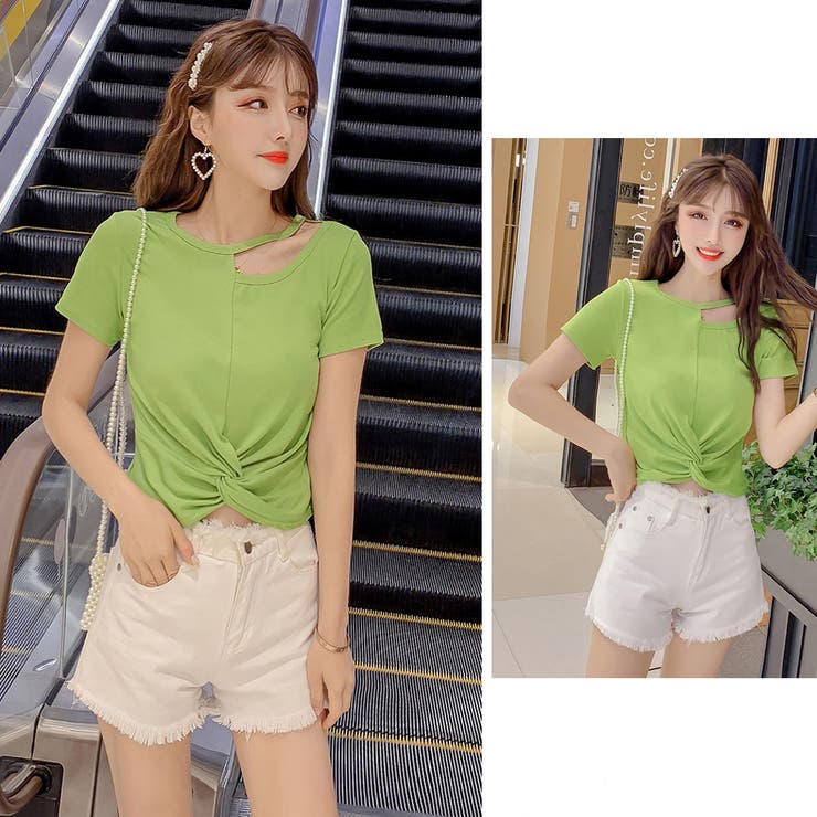 ヒスミニ　新作完売Tシャツ　ショート丈Tシャツ ヘソだし miniministore ショート丈tシャツ へそ出し 8色 夏【ゆう