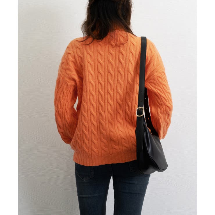 ニットトップス 長袖 ケーブル編み 秋冬 | Miniministore | 詳細画像15 