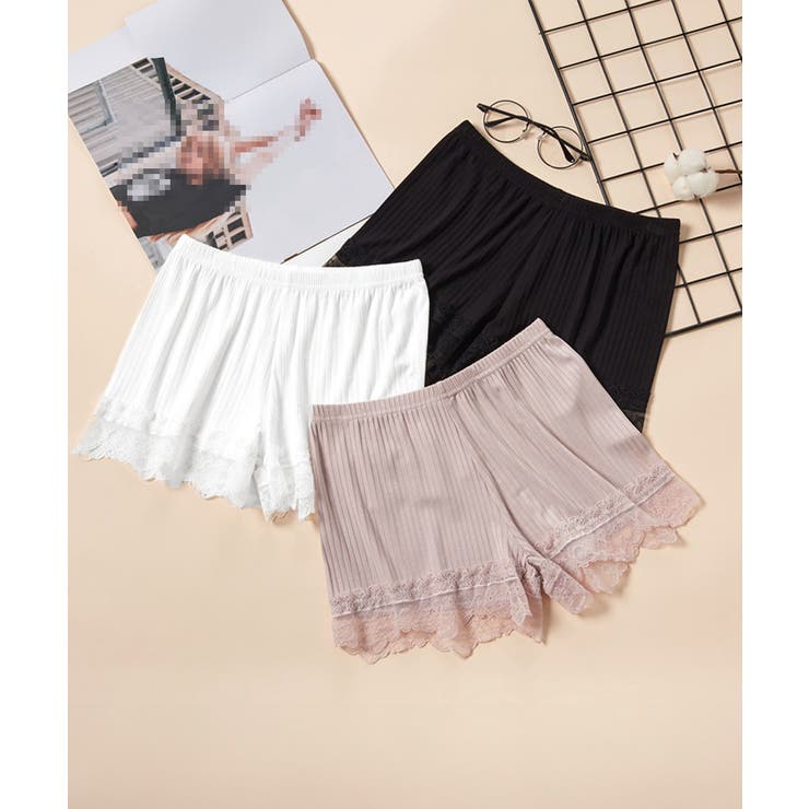 ペチコート レース ペチパンツ 透け防止[品番：II000005331