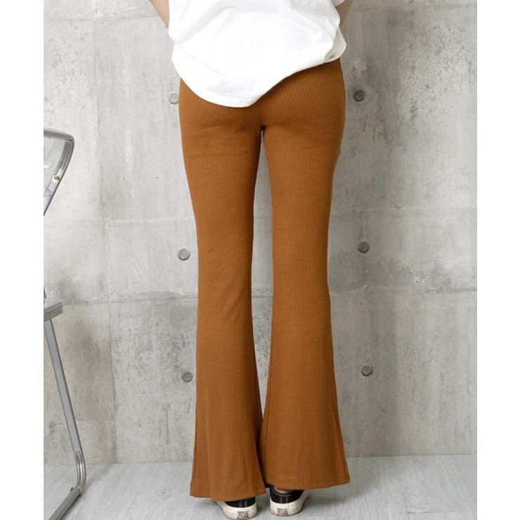 フレアリブパンツ センタースリット 春夏 | Miniministore | 詳細画像14 