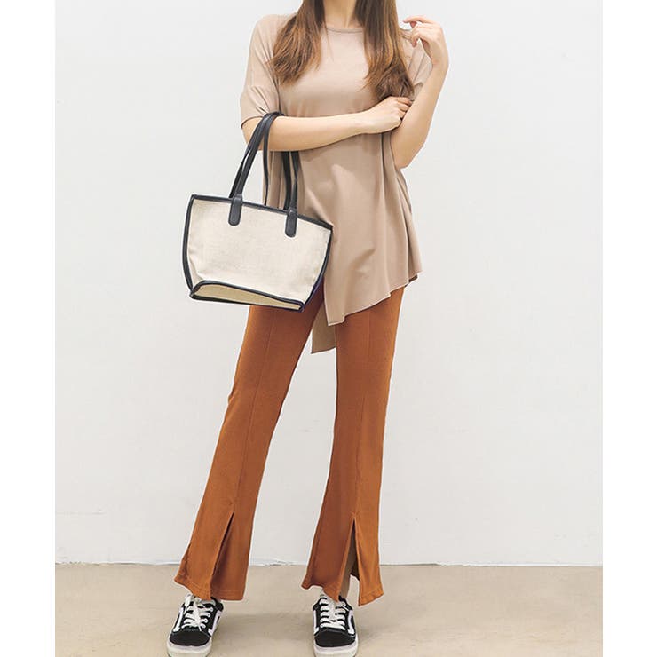 フレアリブパンツ センタースリット 春夏 | Miniministore | 詳細画像9 