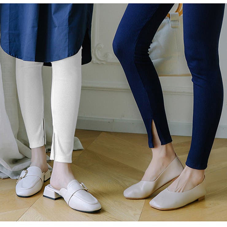 レギンスパンツ 裾スリット入り 春秋冬 | Miniministore | 詳細画像9 