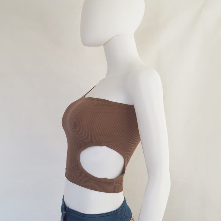 タンクトップ へそ出し ワンショルダー[品番：II000008322