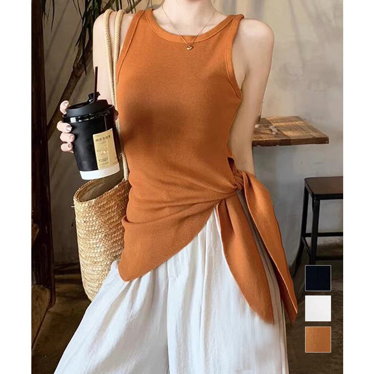 タンクトップ 韓国風 サイドスリット夏服 | Miniministore | 詳細画像1 