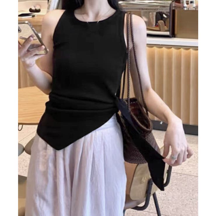 タンクトップ 韓国風 サイドスリット夏服 | Miniministore | 詳細画像6 