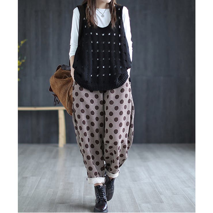 ニットベスト 穴あき レディース 春秋夏 | Miniministore | 詳細画像2 