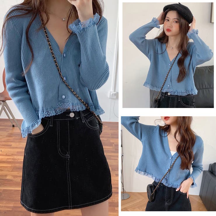 ニットカーディガン ショート丈 セーター 品番 Ii Miniministore ミニミニストア のレディースファッション通販 Shoplist ショップリスト