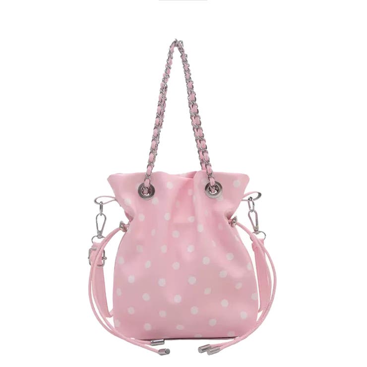 ドット柄 ショルダーバッグ バケツ型鞄 | Miniministore | 詳細画像15 