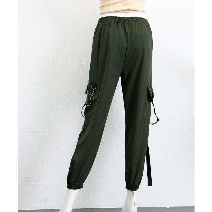 カーゴパンツ チェーン付き ボトムス[品番：II000008682
