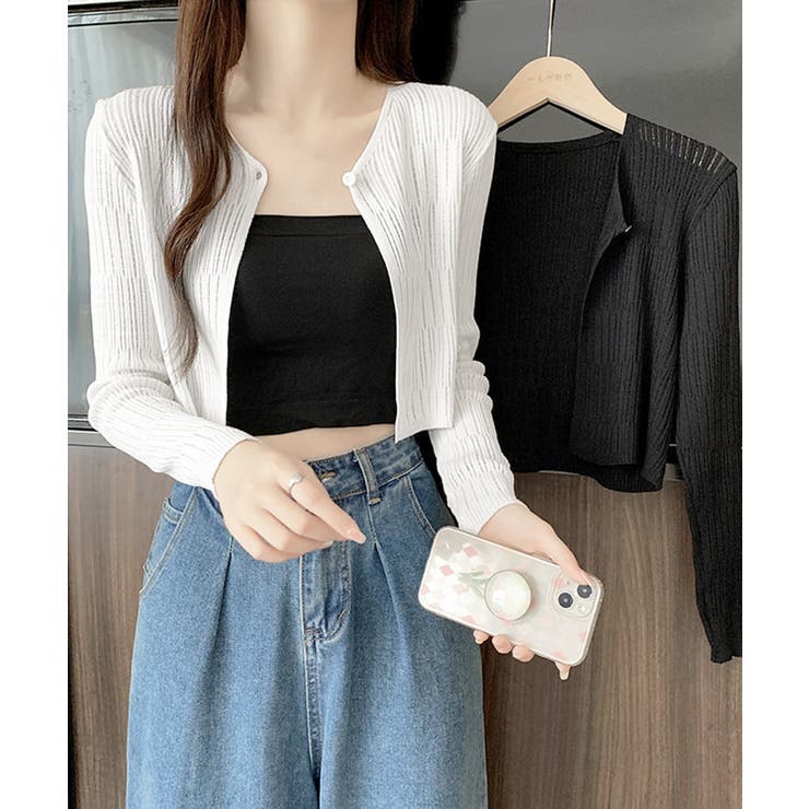 カーディガン ショート丈 長袖 トップス | Miniministore | 詳細画像10 