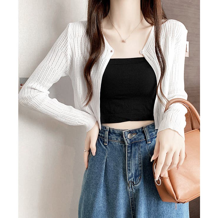 カーディガン ショート丈 長袖 トップス | Miniministore | 詳細画像3 