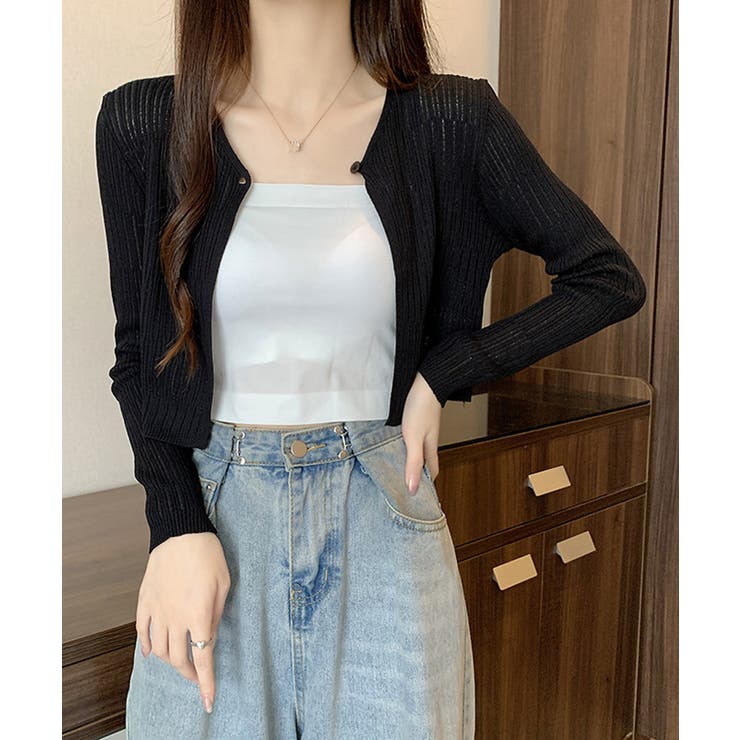 カーディガン ショート丈 長袖 トップス | Miniministore | 詳細画像5 