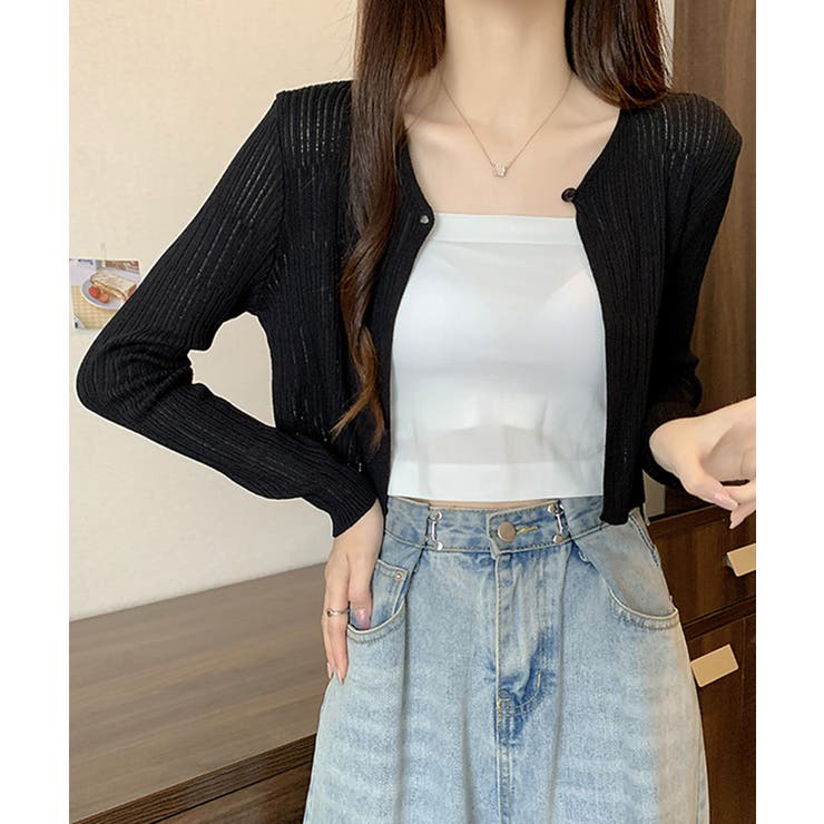 カーディガン ショート丈 長袖 トップス | Miniministore | 詳細画像7 