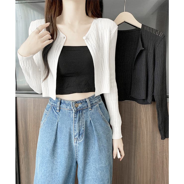 カーディガン ショート丈 長袖 トップス | Miniministore | 詳細画像8 