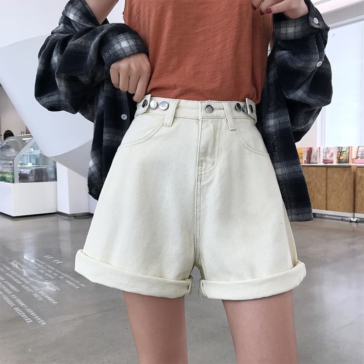 デニム ショートパンツ レディース韓国風[品番：AGCW0001380
