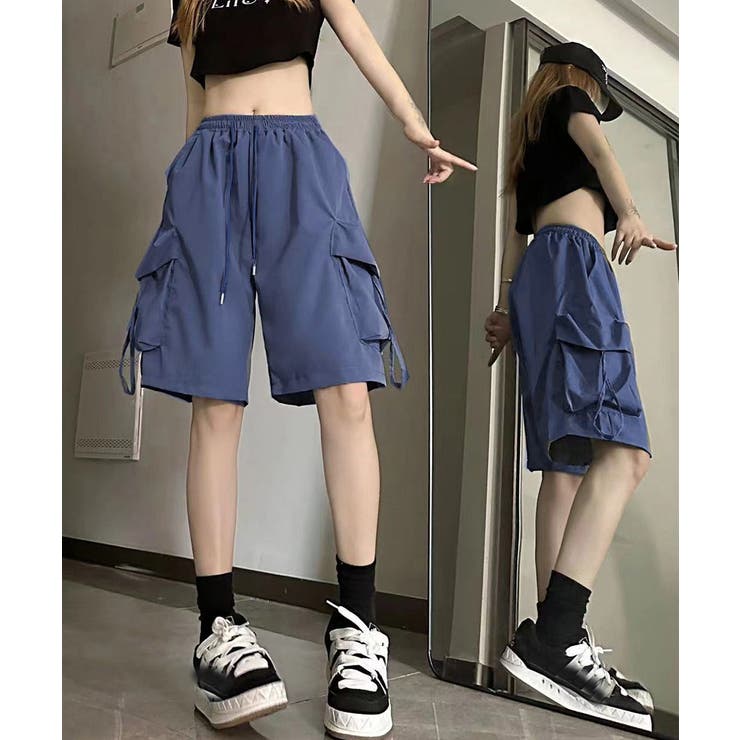 カーゴショートパンツ 5分丈ハーフパンツ[品番：AGCW0006573