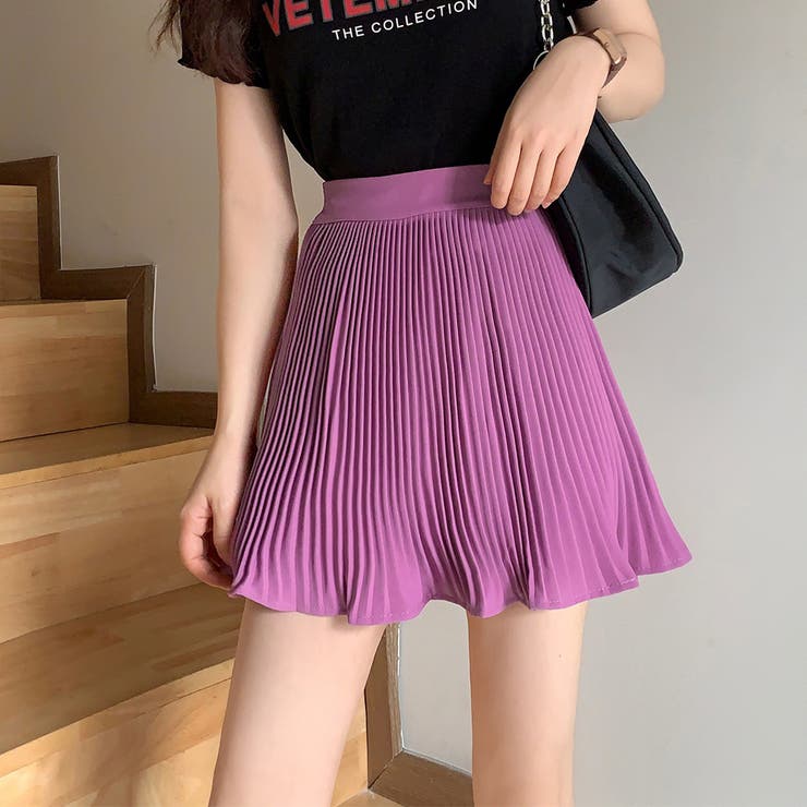プリーツスカート ミニ ハイウエスト 韓国 品番 Ii Miniministore ミニミニストア のレディースファッション通販 Shoplist ショップリスト