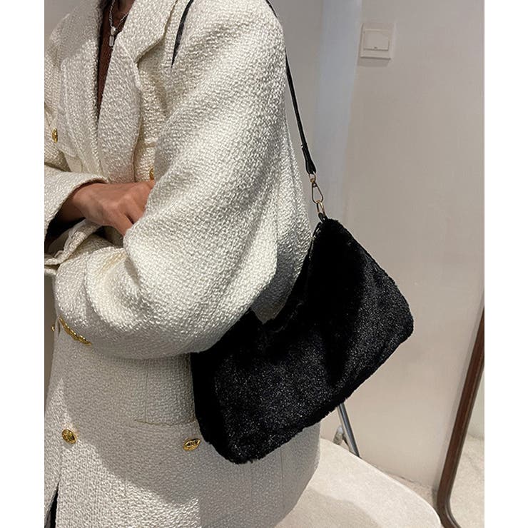 ブラック | ファーバッグ ショルダーバッグレディース | Miniministore