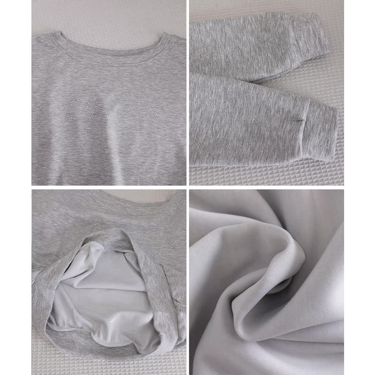 ビジューロゴオフショルスウェットトップス | Miniministore | 詳細画像20 