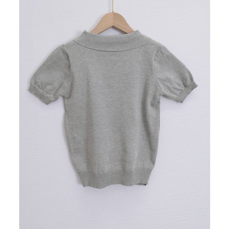 ハーフジップポロシャツ 半袖サマーニット | Miniministore | 詳細画像25 