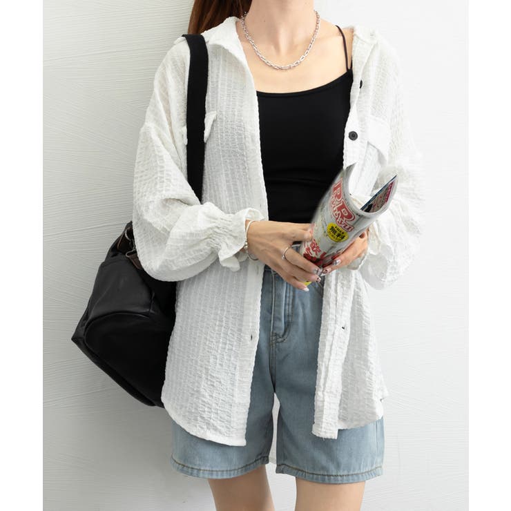 シャツカーディガン キャンディースリーブ | Miniministore | 詳細画像16 