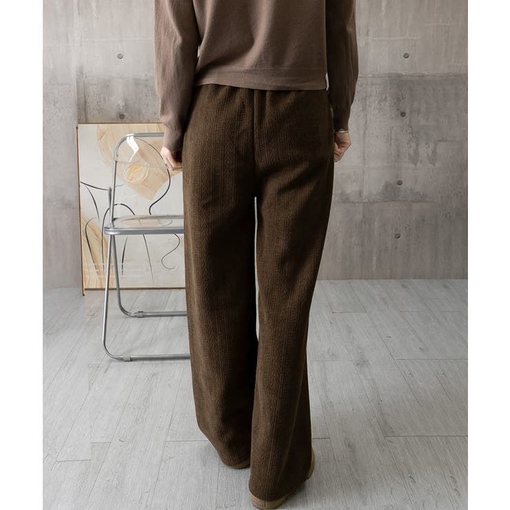 裏起毛ワイドパンツ あったかニットパンツ | Miniministore | 詳細画像30 