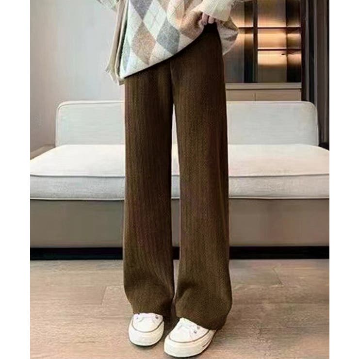 裏起毛ワイドパンツ あったかニットパンツ | Miniministore | 詳細画像9 