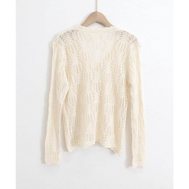 透かし編みカーディガンフェミニン夏羽織り | Miniministore | 詳細画像28 