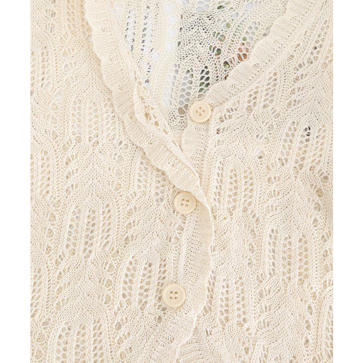 透かし編みカーディガンフェミニン夏羽織り | Miniministore | 詳細画像29 