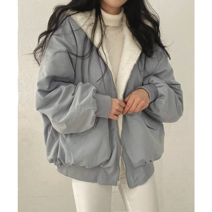 リバーシブルボアパーカージャケット韓国風 | Miniministore | 詳細画像10 