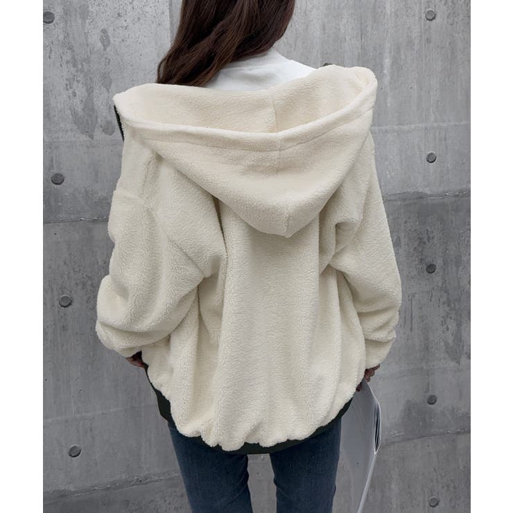 リバーシブルボアパーカージャケット韓国風 | Miniministore | 詳細画像21 