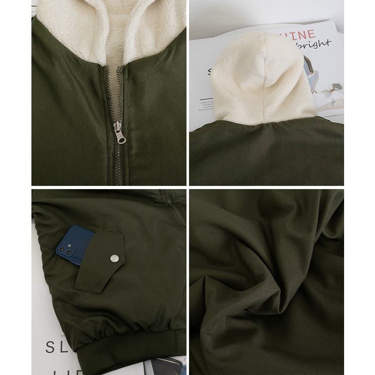 リバーシブルボアパーカージャケット韓国風 | Miniministore | 詳細画像23 