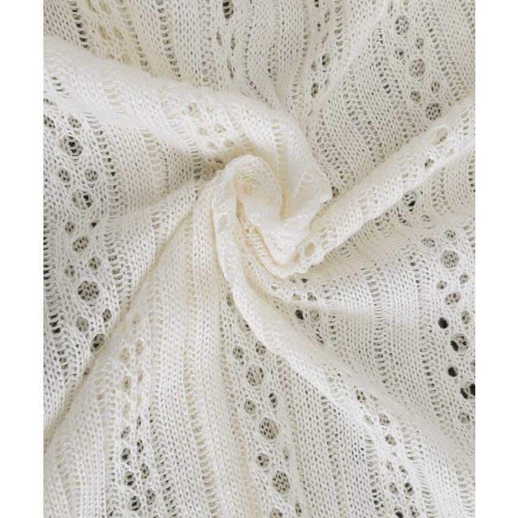 針抜きシアーカーディガン透かし編みニット | Miniministore | 詳細画像21 