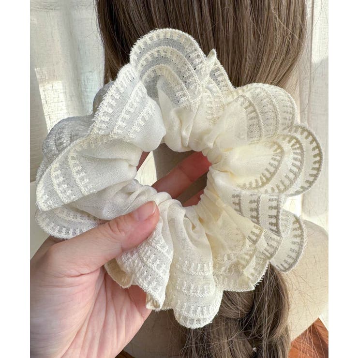 ボリュームレースシュシュ 韓国風ヘアゴム | Miniministore | 詳細画像14 